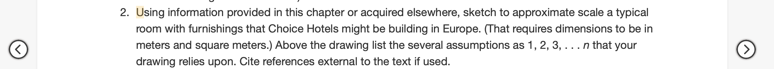2. Using information provided in this chapter or