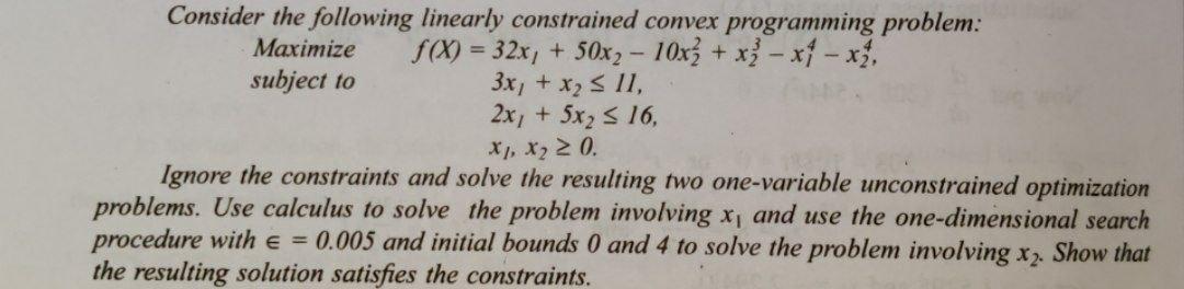 Operations Management Consider the following