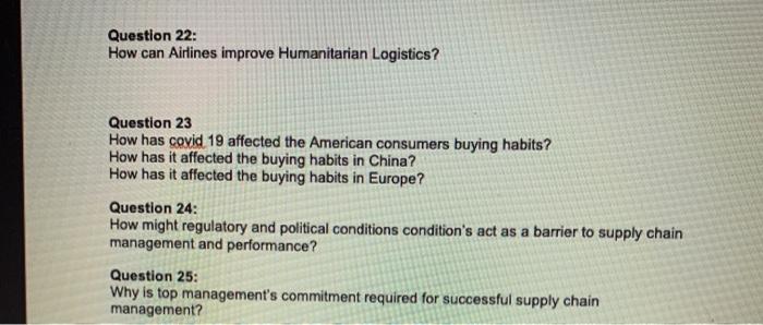 Question 22: How can Airlines improve