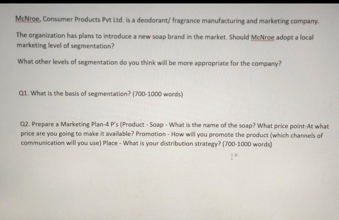 this is my marketing assignment please provide me