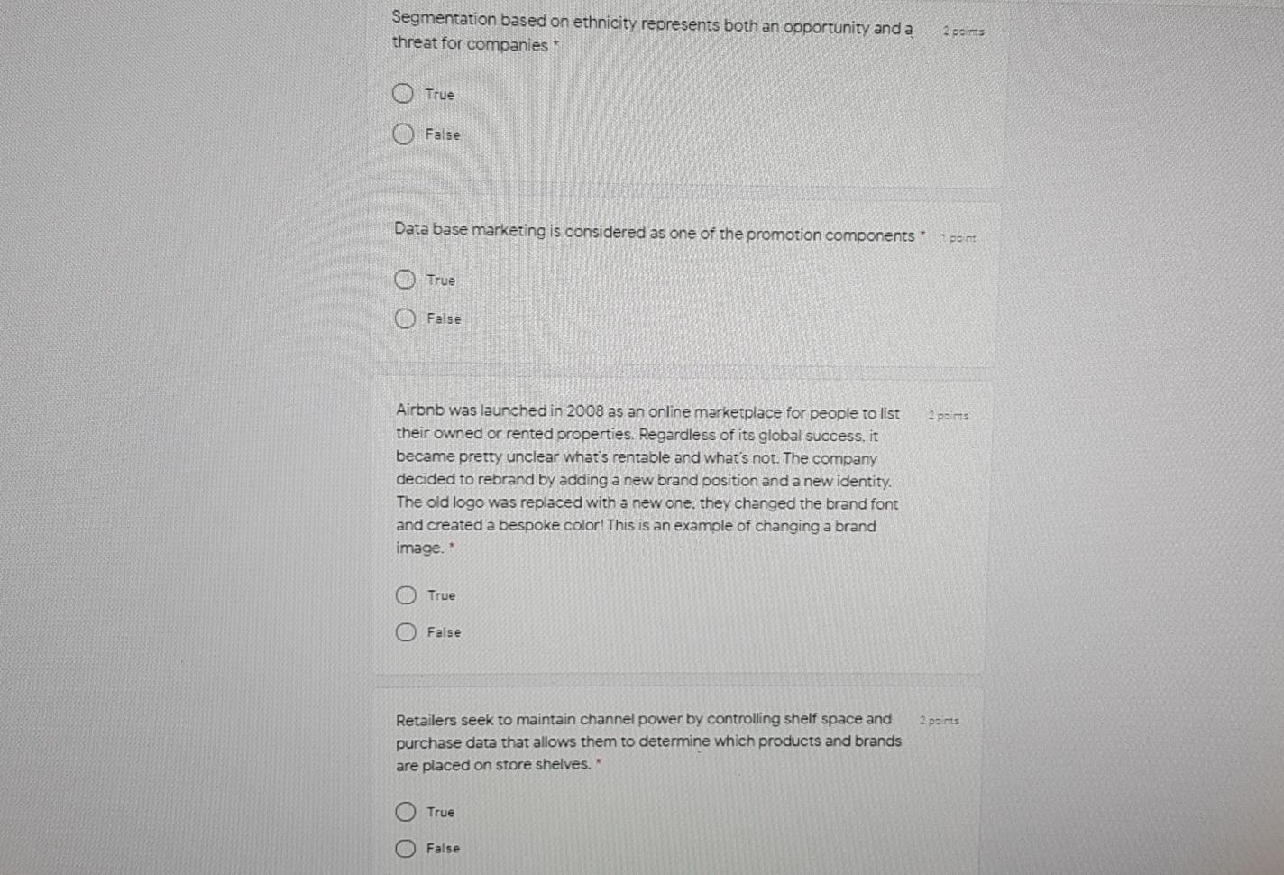 please hurry I only have 2 hours Segmentation