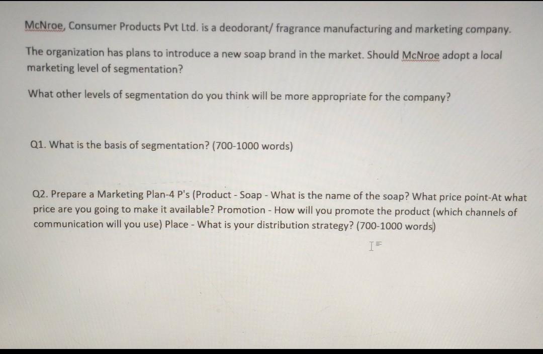 this is my marketing assignment please provide me