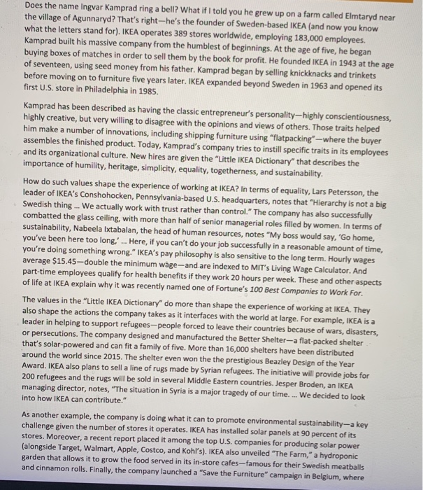 Does the name Ingvar Kamprad ring a bell? What if