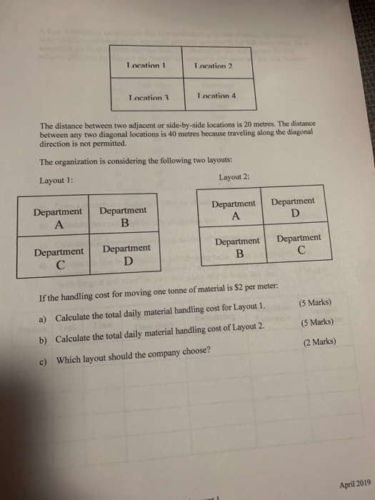 2. The Moving Company is considering different