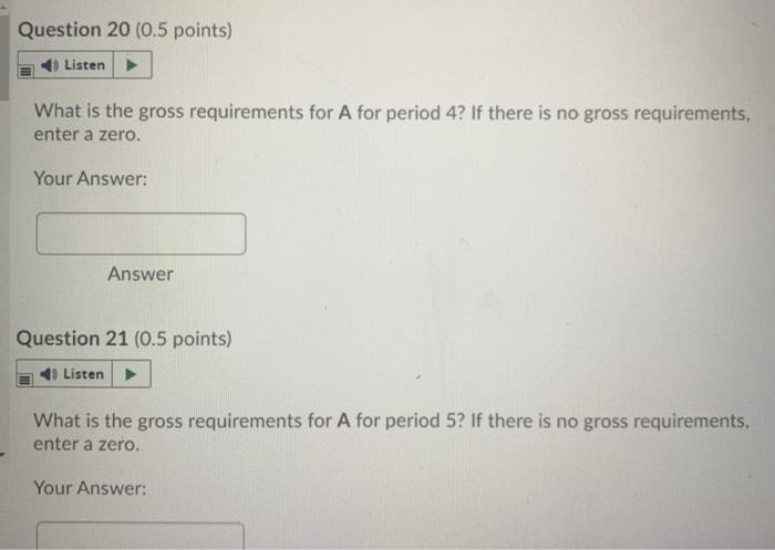 Use the following inventory information for the