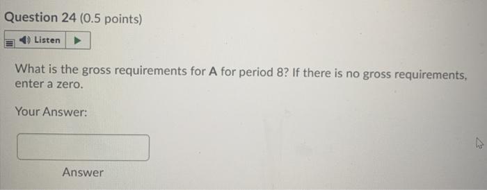 Use the following inventory information for the