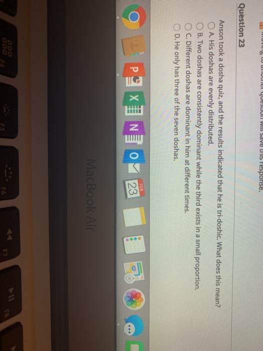 o n el queSLUI Will Sdve is response. Question 23