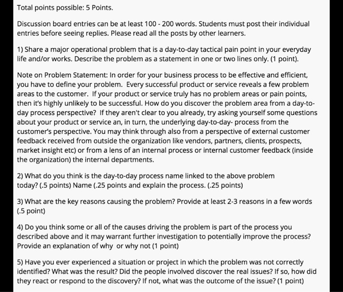 use a different Day to day PROBLEM other than