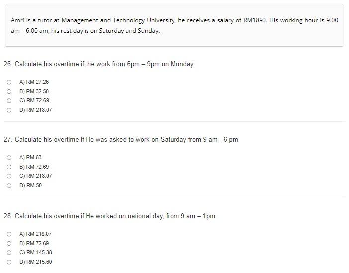 COURSE : COMPENSATION MANAGEMENT Amri is a tutor