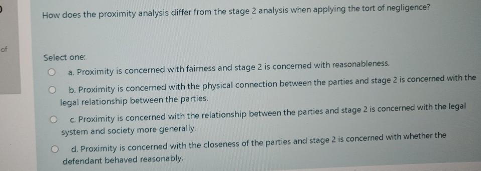 How does the proximity analysis differ from the