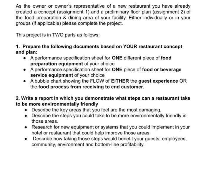 As the owner or owner's representative of a new