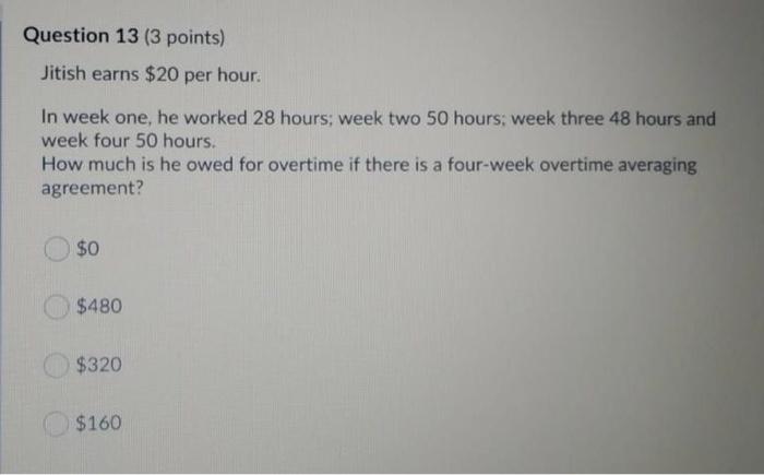 employment law Question 17 (2 points) Rebecca