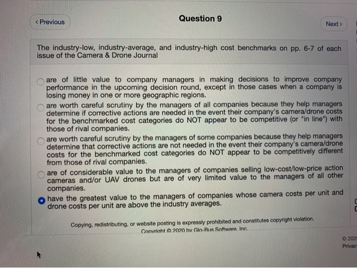 < Previous Question 9 Next  style=