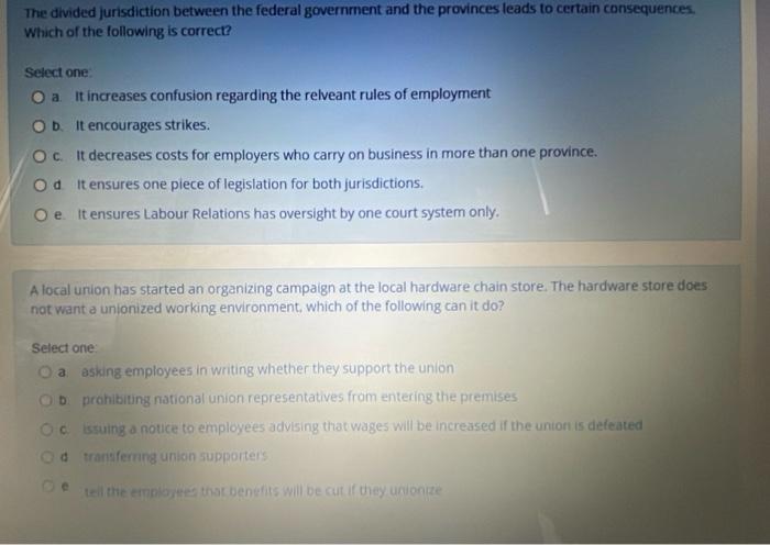 labour relation Governments have the power to