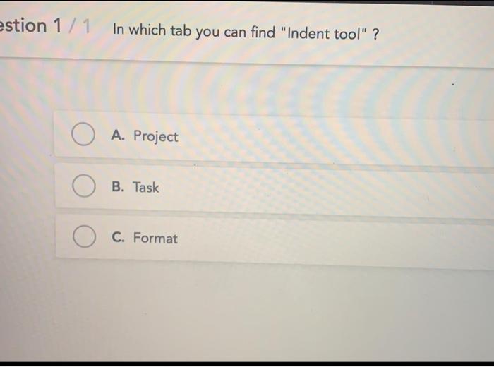 Question 1/1 1. In a Project WBS Codes are given