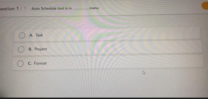 Question 1/1 1. In a Project WBS Codes are given