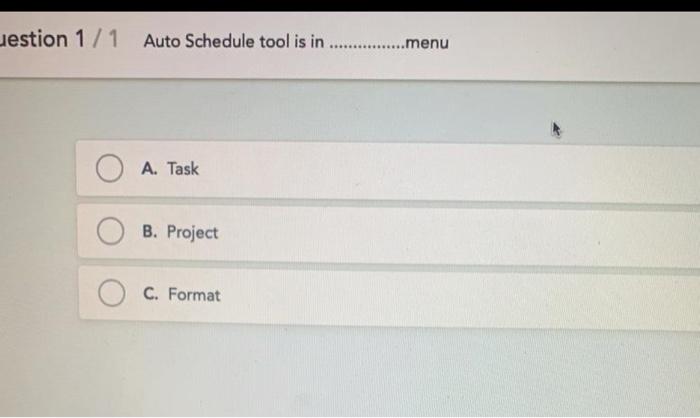 Question 1/1 1. In a Project WBS Codes are given