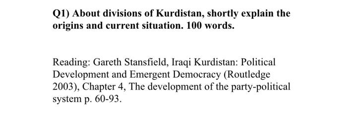 please answer these questions in your own words