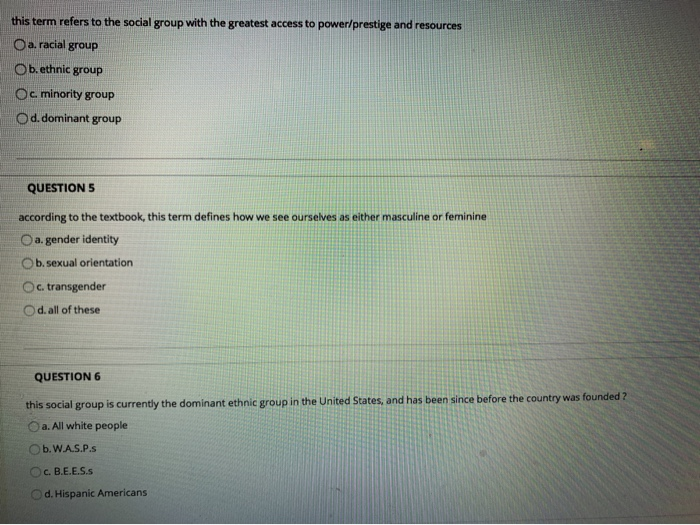 this term refers to the social group with the