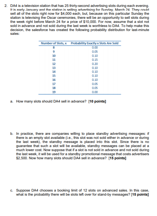 2. DA4 is a television station that has 25