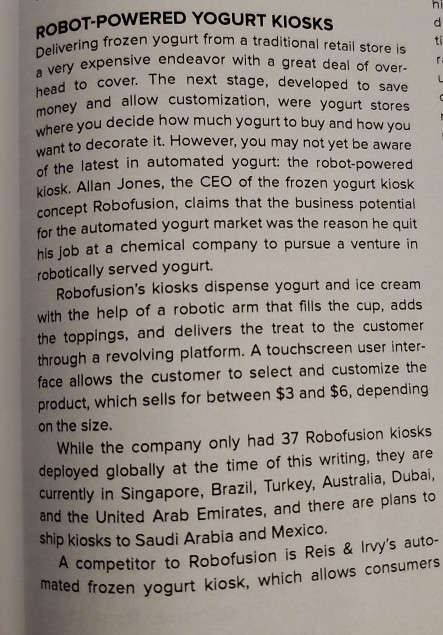 Business management question. Answer part 2 using