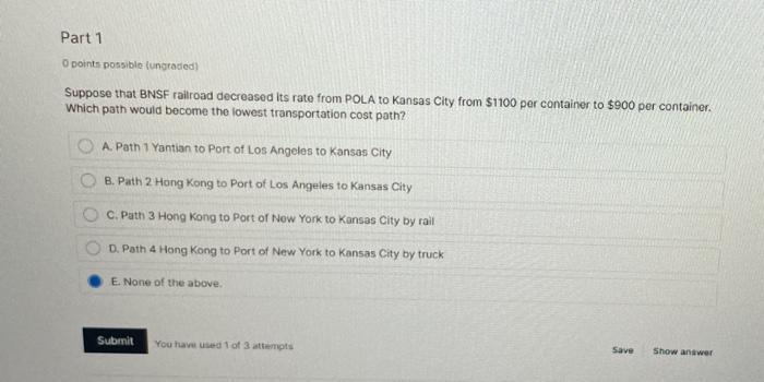 I need the steps to the correct answer for this