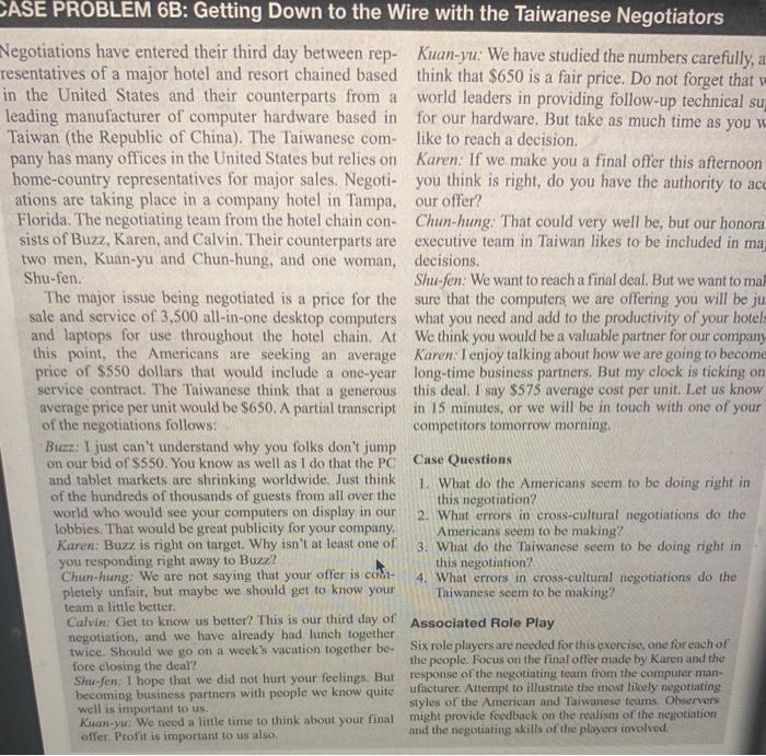 need case questions answered thank you CASE