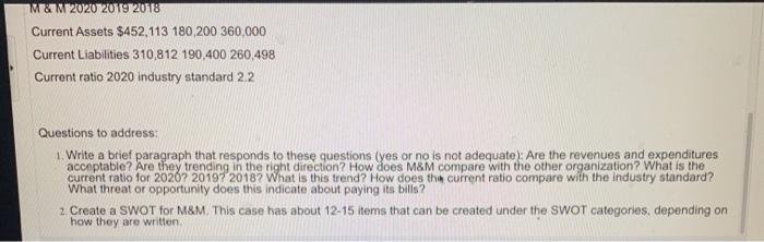 answer 1 and 2 the information is provided in the