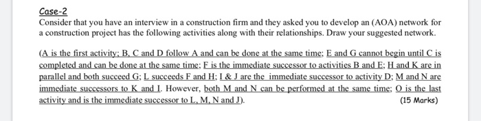 Case-2 Consider that you have an interview in a