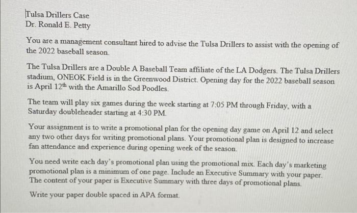 please do not answer on paper, thank you. Tulsa