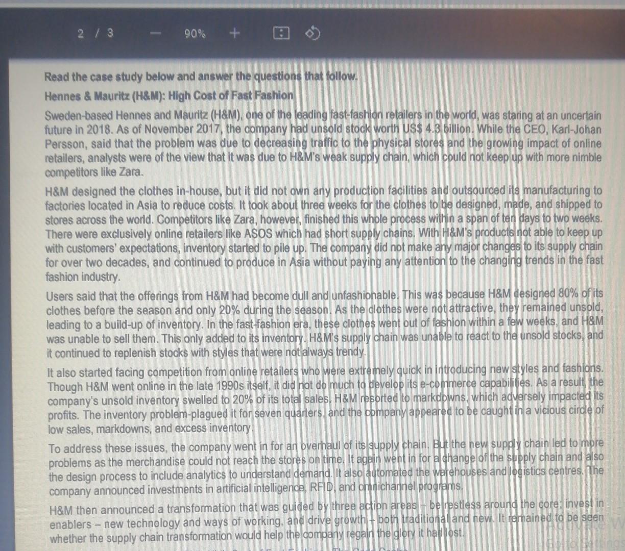 46QHCBG8 Supply chain management 2/3 90% + Read