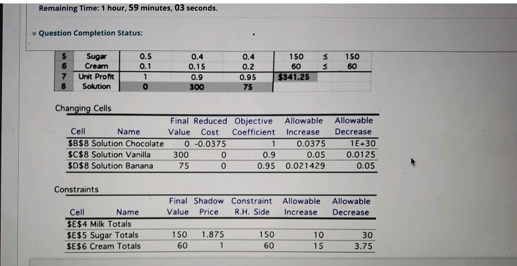 Remaining Time: 1 hour, 59 minutes, 18 seconds.