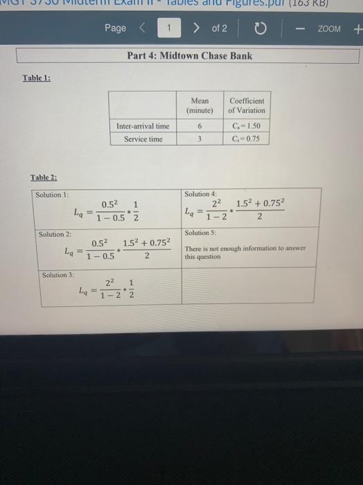 help please Question 7 1 pts Part 2: Midtown