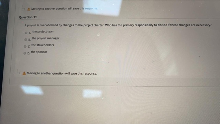 Moving to another question will save this