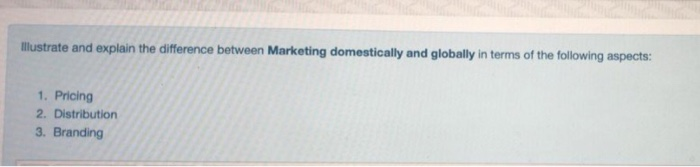 illustrate and explain the difference between