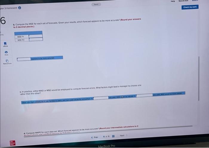 ces Problem 3-21 (Algo) Two different forecasting