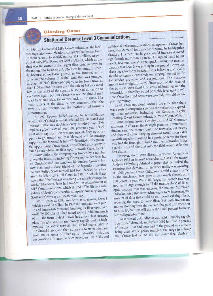 Please read through and answer the questions 38