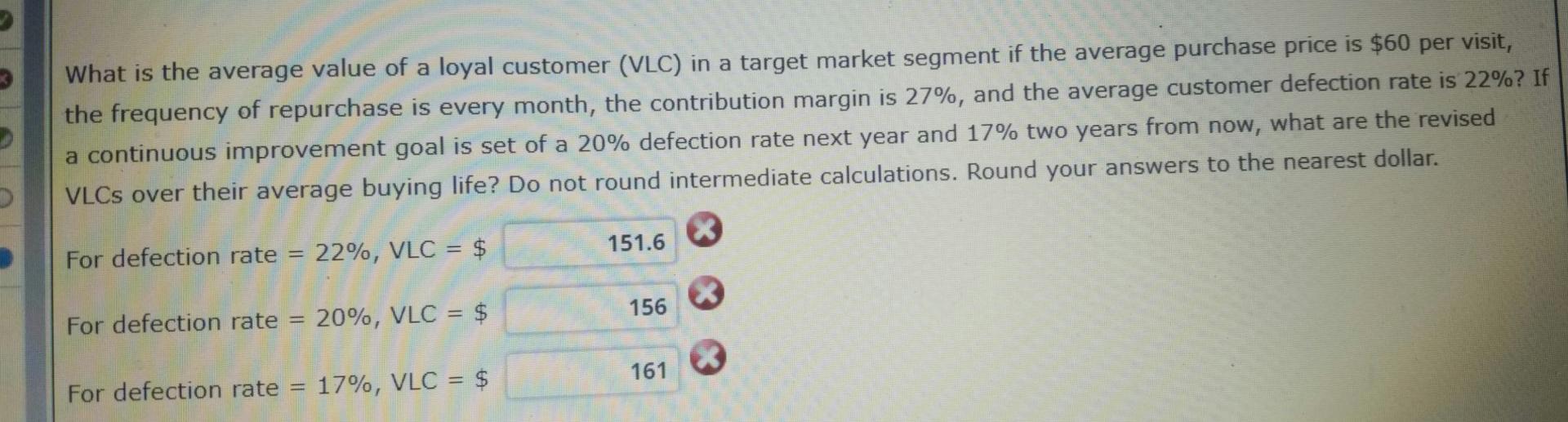 Use the Excel template VLC to find the average