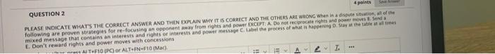 She QUESTION 2 points PLEASE INDICATE WHAT'S THE