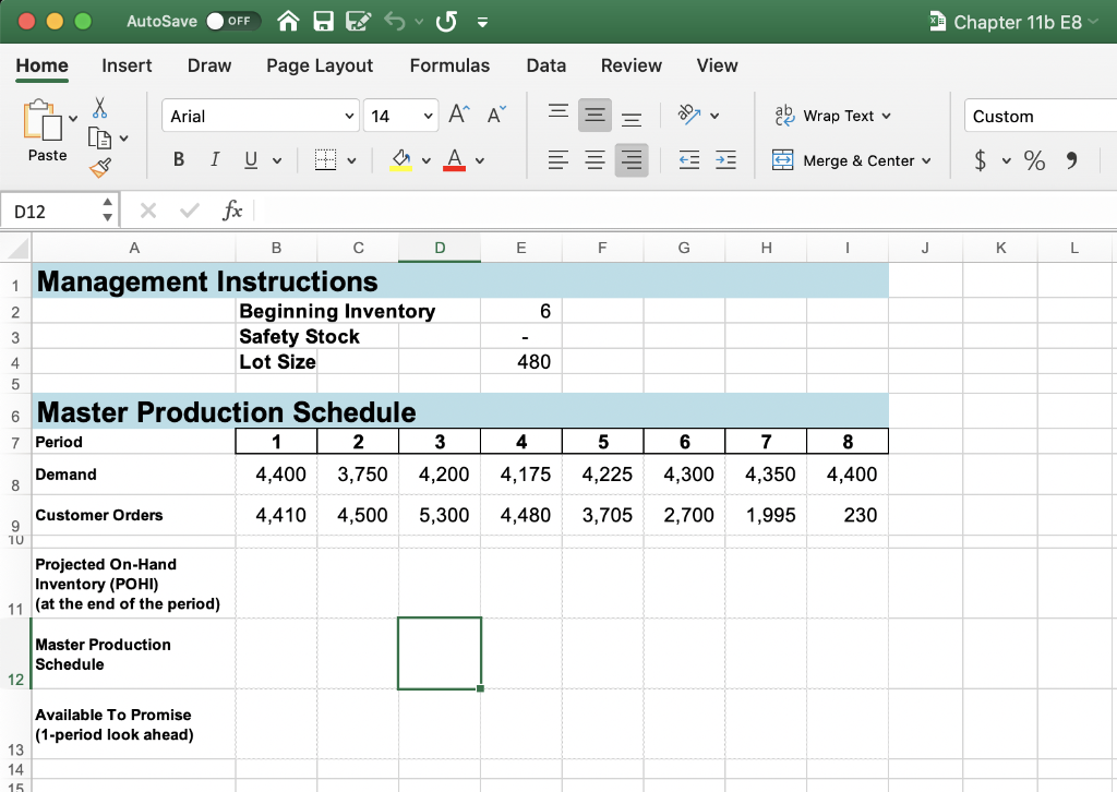 AutoSave OFF A Svo Chapter 11b E8 Home Insert