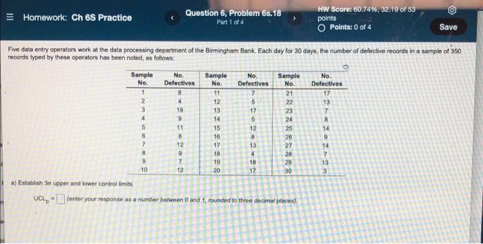 Homework: Ch 6S Practice Question 6, Problem