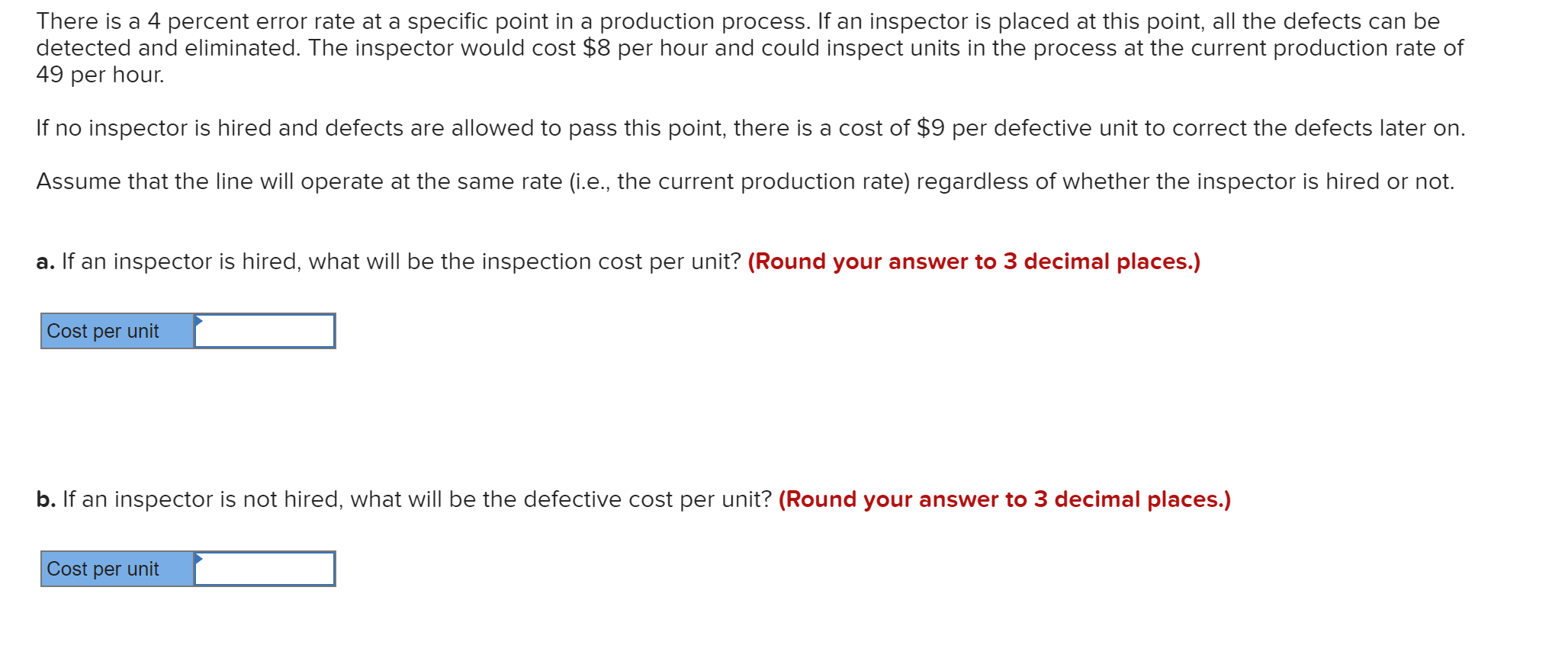 There is a 4 percent error rate at a specific