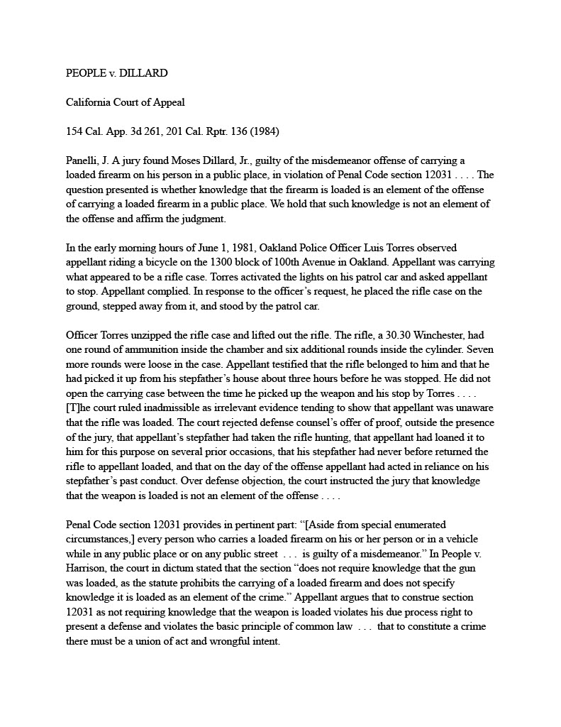 1. Case Brief the case using the provided format.