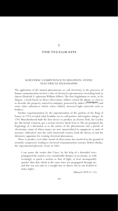 1) Topics (200 words). This explains the chapters