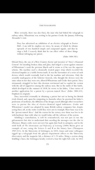 1) Topics (200 words). This explains the chapters