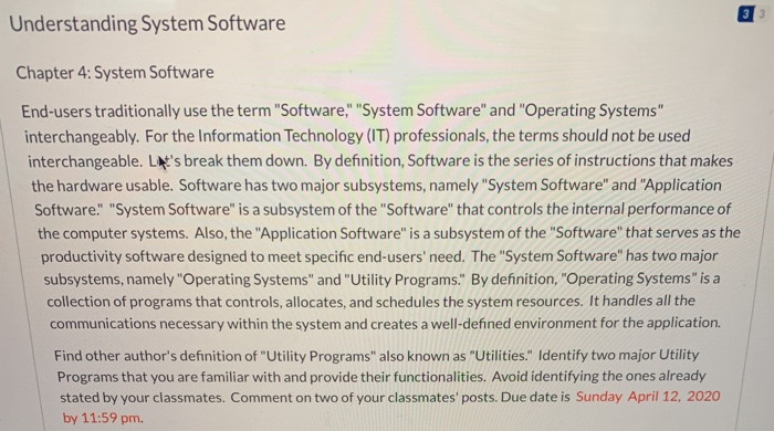 Understanding System Software Chapter 4: System