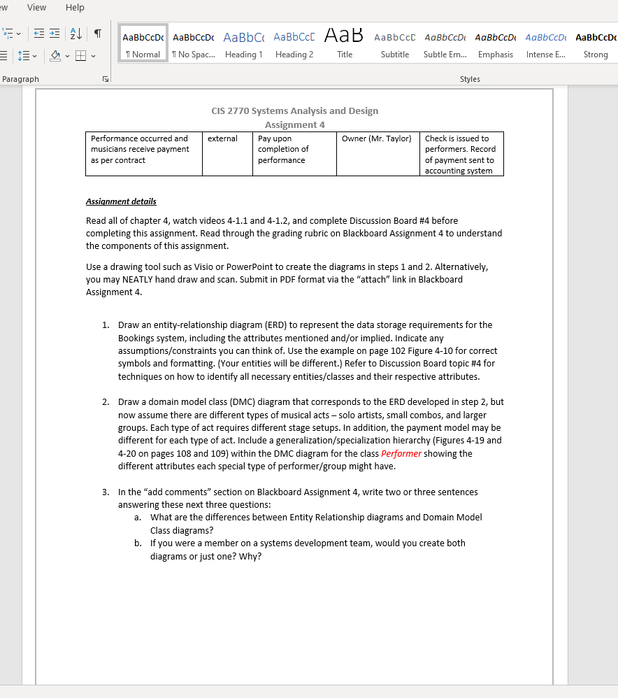 Draw an entity-relationship diagram (ERD) to