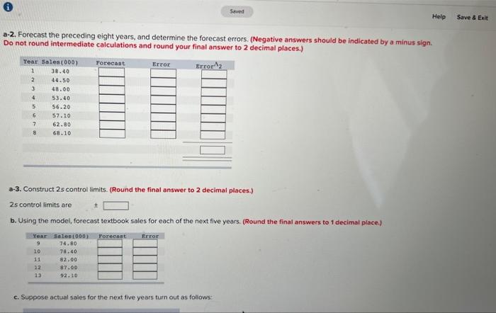 A textbook publishing company has compiled data