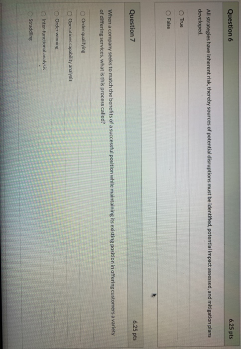 Question 1 6.25 pts A web-based tool used to