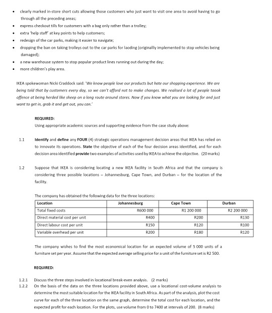 QUESTION ONE (30 MARKS) Read the case study below